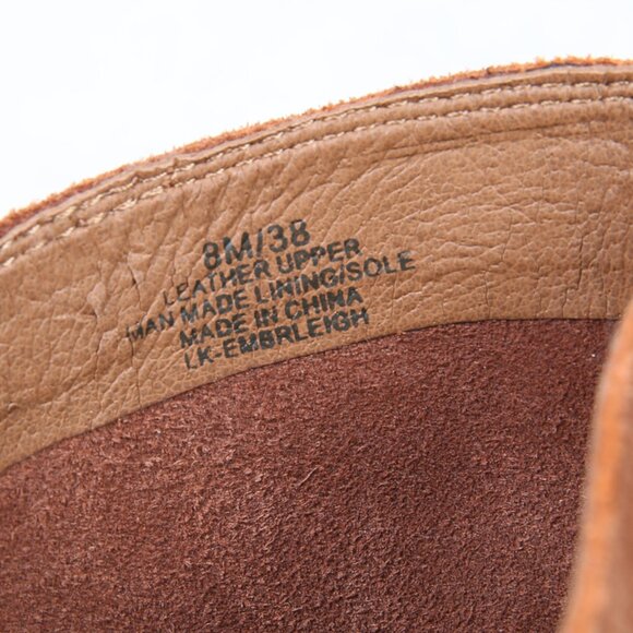 LUCKY BRAND Embrleigh Brown Suede Mid-Calf Boots - Picture 13 of 14